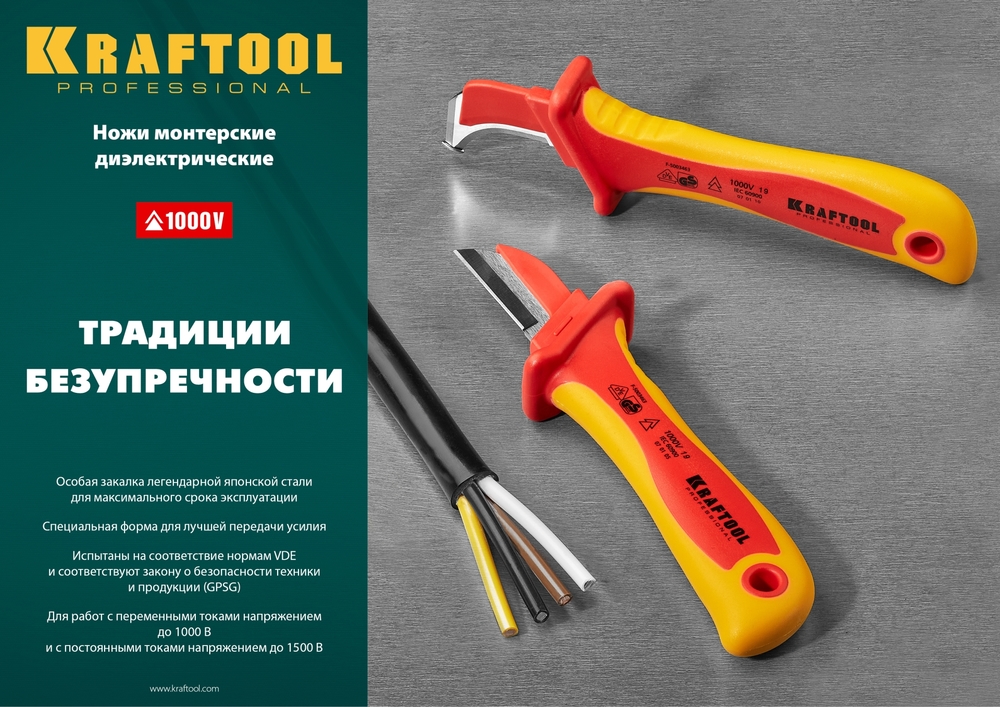 Нож для разработки кабелей KNIPEX 98 55